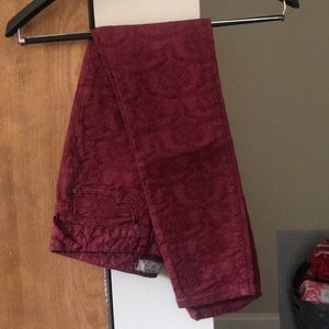 Free People Jacquard Cropped Pants